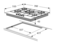 Amica 70cm 5 Burner Gas On Glass Hob - AGVH7300BL ~