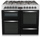 Beko 100cm Double Oven Dual Fuel Range Cooker - KDVF100X