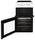 Beko 50cm Double Oven Ceramic Cooker - KDVC563AW