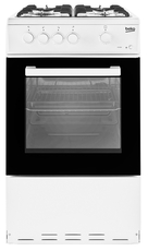 Beko 50cm Single Cavity Gas Cooker - KSG580W