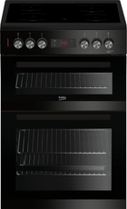Beko 60cm Double Oven Ceramic Cooker - KDC653K