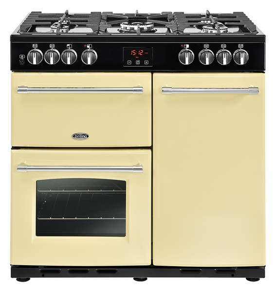 Belling 90cm Dual Fuel Range Cooker FARMHOUSE 90DFT CRM 444444123