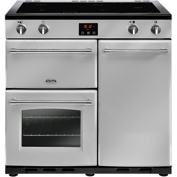 Belling 90cm Induction Range Cooker FARMHOUSE 90EI SIL 444444131