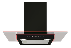 CDA 70cm Flat Glass Chimney Hood - EKN70BL