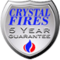 Crystal Gem Royale 3 Sided Gas Fire Black - 116771BK