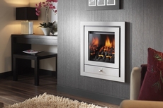 Crystal Gem Royale 4 Sided Gas Fire Chrome/Coal - 116772CP