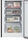 Hoover 55cm Low Frost Fridge Freezer - HVT3CLECKIHB-1