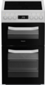 Hotpoint 50cm Double Oven Electric Cooker - HDE5VDCW