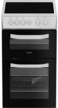 Hotpoint 50cm Double Oven Electric Cooker - HTE5VCW