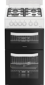 Hotpoint 50cm Double Oven Gas Cooker - HDG5GCW