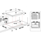 Hotpoint 60cm 4 Burner Gas Hob - PPH60PFIXUK
