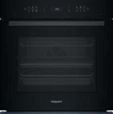 Hotpoint 60cm Built in Hydrolytic Pyrolytic Single Oven - HOI6A8PT1SBUK