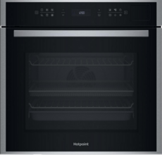 Hotpoint 60cm Built in Hydrolytic Pyrolytic Single Oven - HOI6A8PT1SXUK