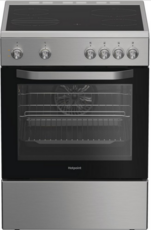 Hotpoint 60cm Ceramic Single Cavity Cooker - H6V5KMXUK