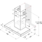 Hotpoint 60cm Chimney Hood - PHBS68FLTIX1