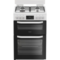 Hotpoint 60cm Double Oven Dual Fuel Cooker - HDD6GDC2W