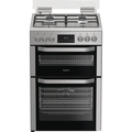 Hotpoint 60cm Double Oven Dual Fuel Cooker - HDD6GDC2WX