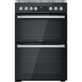 Hotpoint 60cm Double Oven Dual Fuel Cooker - HDM67G9C2CSB