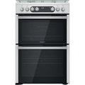 Hotpoint 60cm Double Oven Dual Fuel Cooker - HDM67G9C2CX