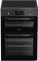 Hotpoint 60cm Double Oven Electric Cooker - HDE6IDC2SA