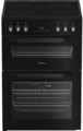 Hotpoint 60cm Double Oven Electric Cooker - HDE6VDB1