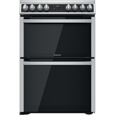 Hotpoint 60cm Double Oven Electric Cooker - HDM67V8D2CX