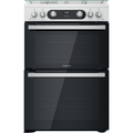 Hotpoint 60cm Double Oven Gas Cooker - HD67G02CCW