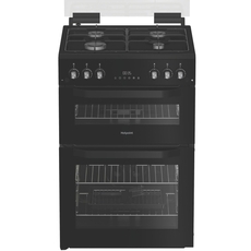 Hotpoint 60cm Double Oven Gas Cooker - HDG6GDCB1