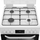 Hotpoint 60cm Double Oven Gas Cooker - HDG6GDCW