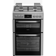 Hotpoint 60cm Double Oven Gas Cooker - HDG6GDCX