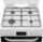 Hotpoint 60cm Double Oven Gas Cooker - HTG6GDCW