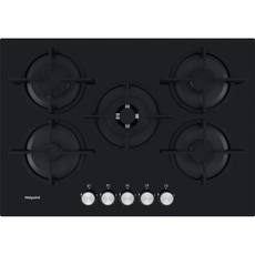 Hotpoint 75cm 5 Burner Gas Hob - HGS72SBK