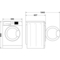 Hotpoint 8kg 1600 Spin Washing Machine - NSWM864CBSUKN