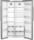 Hotpoint 91cm American Fridge Freezer - HPG26592XP4UKWR