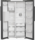 Hotpoint 91cm Dual No Frost Side by Side American - HPG26574WXBR5UK