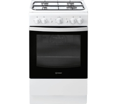 Indesit 50cm Single Cavity Gas Cooker - IS5G1KMW