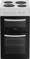 Indesit 50cm Twin Cavity Electric Cooker - ITE5EMW