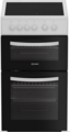 Indesit 50cm Twin Cavity Electric Cooker - ITE5VMW
