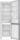 Indesit 54cm Low Frost Fridge Freezer - INKS8261S4UK