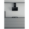 Indesit 60cm Angled Chimney Hood - IHVP62FLTK