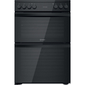 Indesit 60cm Double Oven Electric Cooker - ID67V9KMBUK
