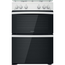 Indesit 60cm Double Oven Gas Cooker - ID67G0MCWUK