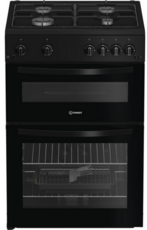 Indesit 60cm Twin Cavity Gas Cooker - ITG6GB