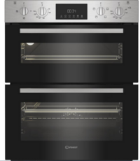 Indesit 72cm Built Under Electric Double Oven - DUI12DIX