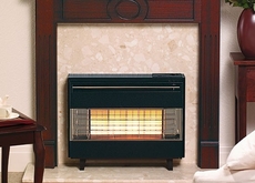 Robinson Willey Outset Gas Fire - A85048 (FireGem Visa 2) BLACK/CHROME