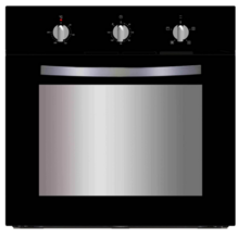 SIA 60cm Single Fan Oven - FSO59BL 