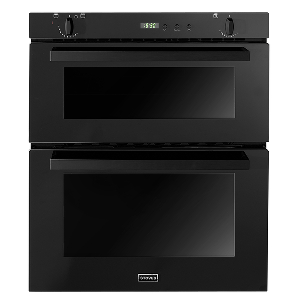 Stoves 72cm Built Under Gas Double Oven SGB700PS (Black) 444440831