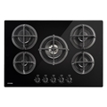 Stoves 75cm Gas On Glass Hob - GTG75C BLK