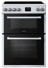 Teknix 60cm Double Oven Electric Cooker - TKED64W/2
