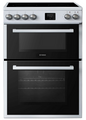 Teknix 60cm Double Oven Electric Cooker - TKED64W/2